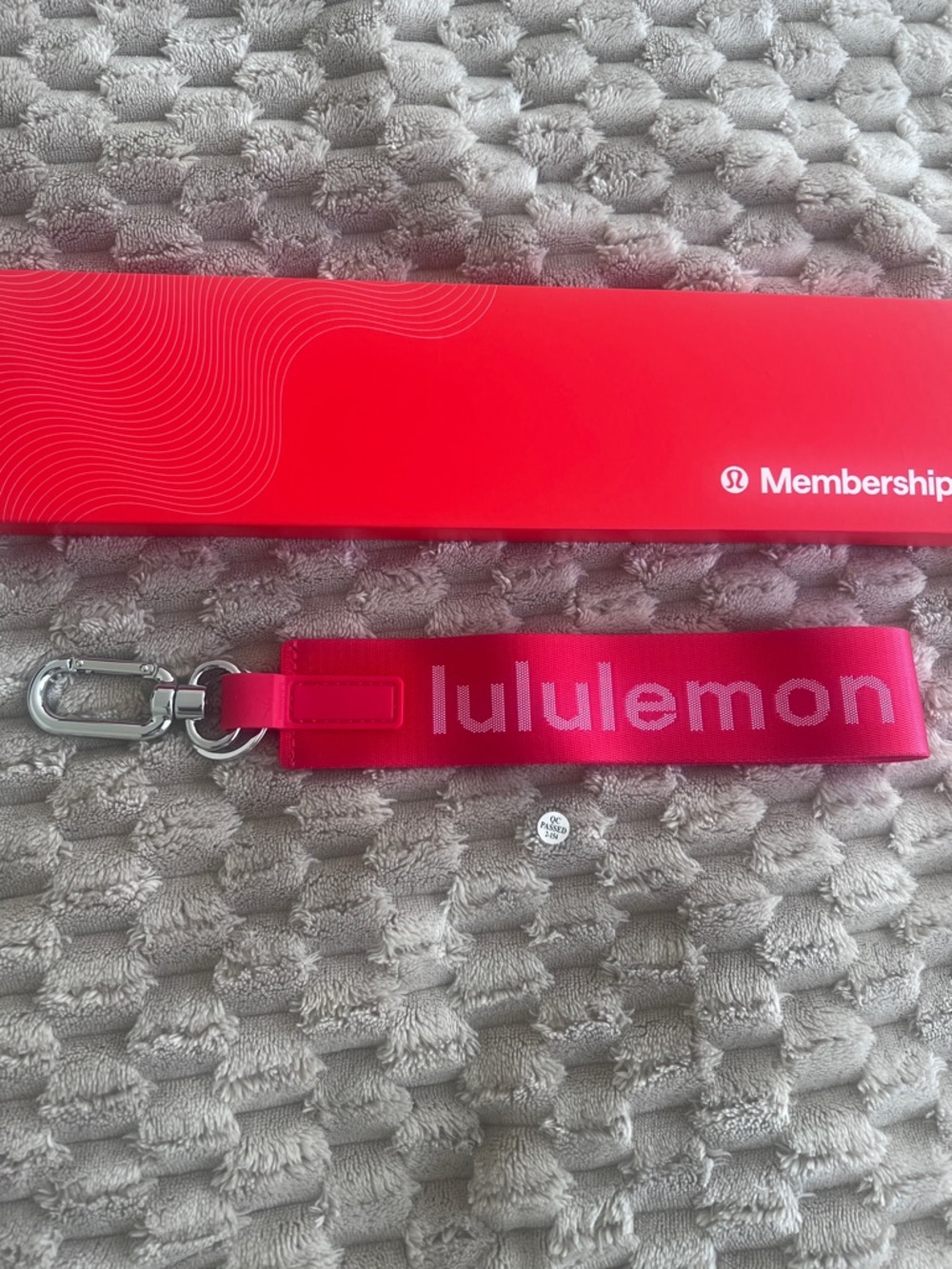 Lululemon Membership Collection Key Charm Red